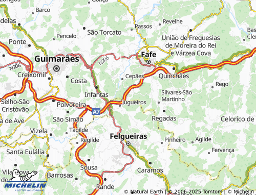 MICHELIN-Landkarte Cachadinha - ViaMichelin
