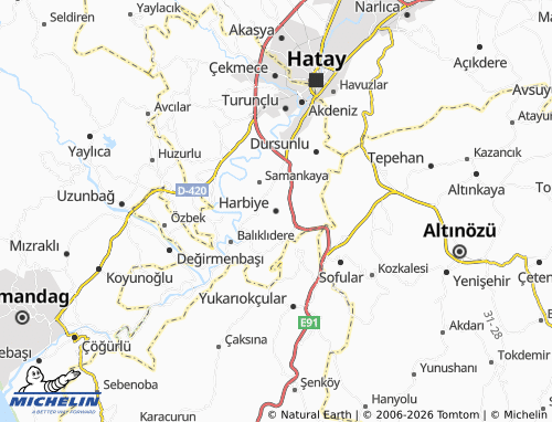 Mapa MICHELIN Harbiye - ViaMichelin