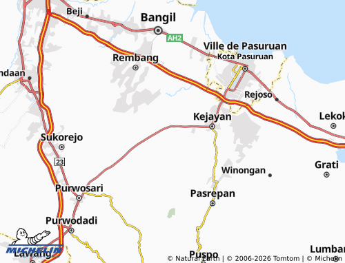 MICHELIN-Landkarte Pacar Keling - ViaMichelin