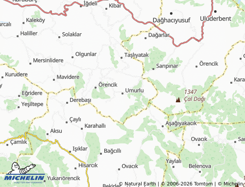 MICHELIN Umurlu map - ViaMichelin