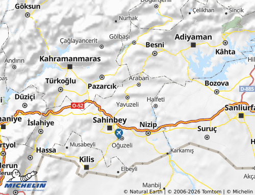 MICHELIN Yavuzeli map - ViaMichelin