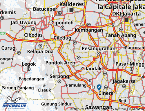 MICHELIN Pondok Kacang Timur map - ViaMichelin