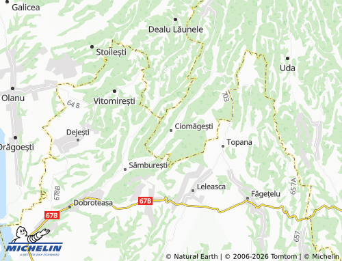Mappa MICHELIN Ciomăgești - ViaMichelin