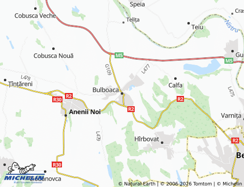 MICHELIN Bulboaca map - ViaMichelin