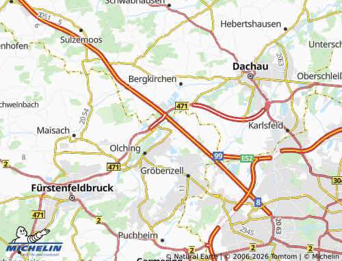 Mapa MICHELIN Graßlfing - ViaMichelin