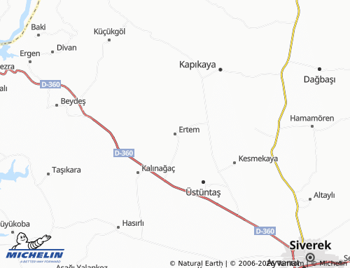 Mapa MICHELIN Ertem - ViaMichelin