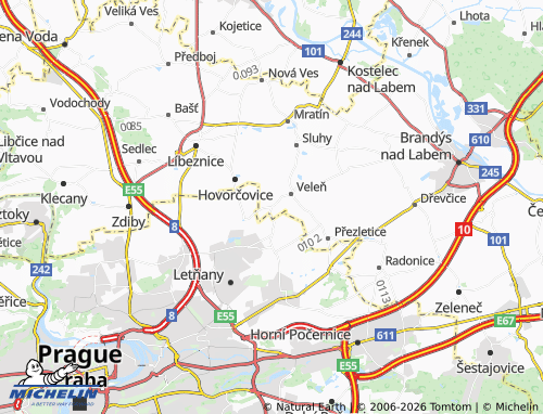 Kaart MICHELIN Mírovice - ViaMichelin