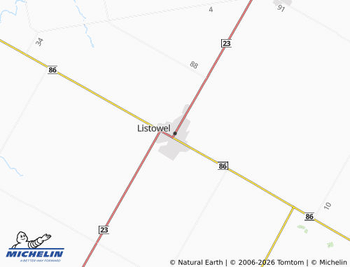 MICHELIN-Landkarte Listowel - ViaMichelin
