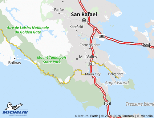MICHELIN Mill Valley map - ViaMichelin
