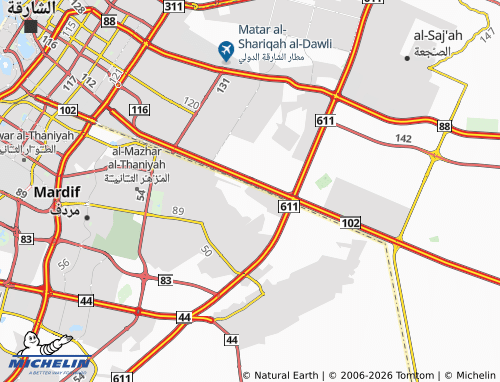 MICHELIN Al Ttay map - ViaMichelin