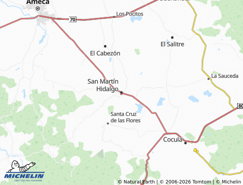 Mappa MICHELIN San Martín Hidalgo - ViaMichelin