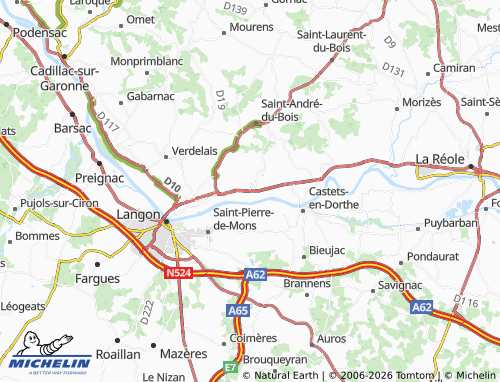 MICHELIN Saint-Pierre-d'Aurillac map - ViaMichelin