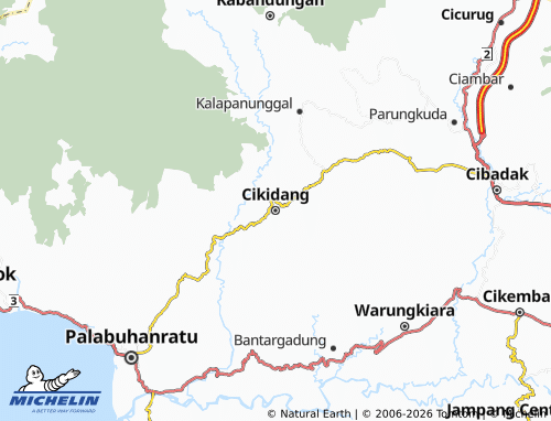MICHELIN-Landkarte Cikidang - ViaMichelin