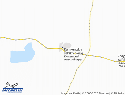 MICHELIN Kumkentskiy sel'skiy okrug map - ViaMichelin