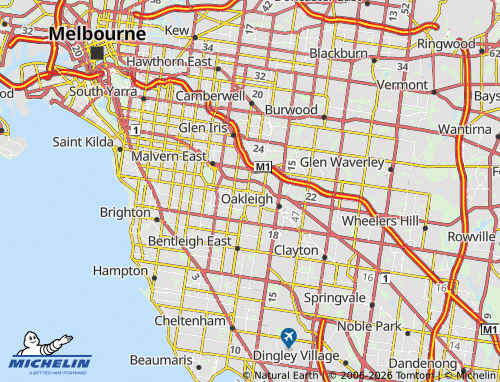 Mapa MICHELIN Murrumbeena - ViaMichelin