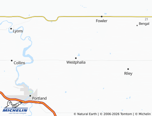 Mappa MICHELIN Westphalia - ViaMichelin