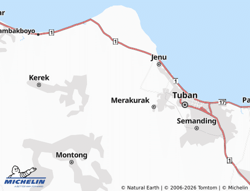 Mapa MICHELIN Tuwiri Kulon - ViaMichelin