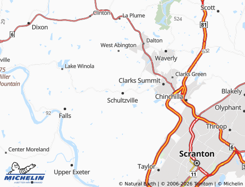 Carte MICHELIN Schultzville - ViaMichelin