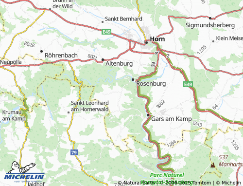 MICHELIN-Landkarte Etzmannsdorf am Kamp - ViaMichelin