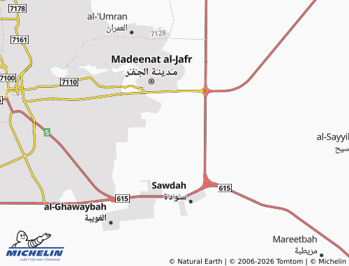 MICHELIN Hajr 4th map - ViaMichelin