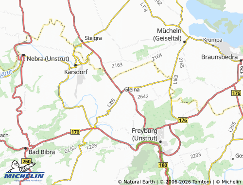 MICHELIN Gleina map - ViaMichelin