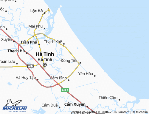 Kaart MICHELIN Thạch Trị - ViaMichelin