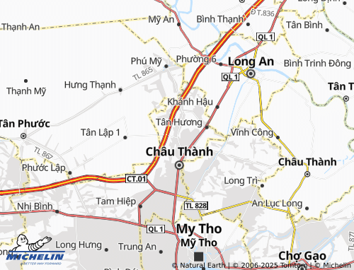 MICHELIN Tân Lý Đông map - ViaMichelin