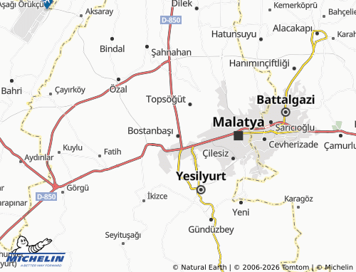 MICHELIN Bostanbaşı map - ViaMichelin