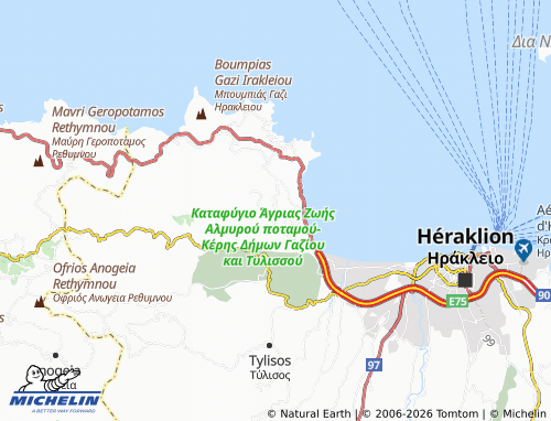 Mappa MICHELIN Rodia - ViaMichelin
