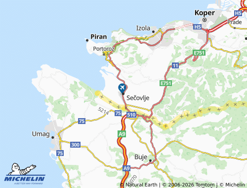 Mappa MICHELIN Sicciole - ViaMichelin