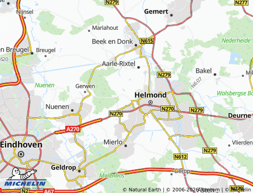 Kaart MICHELIN Stiphout - ViaMichelin