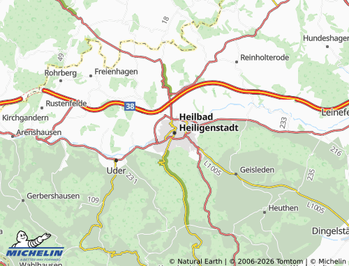 Kaart MICHELIN Heilbad Heiligenstadt - ViaMichelin