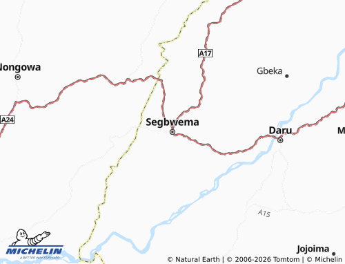 Mappa MICHELIN Segbwema - ViaMichelin