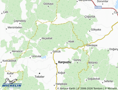 MICHELIN Ektirli map - ViaMichelin