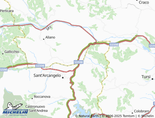 Carte MICHELIN Alianello di Sotto - ViaMichelin