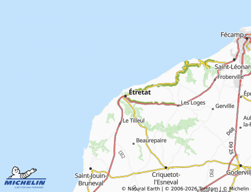 Mapa MICHELIN Étretat - ViaMichelin