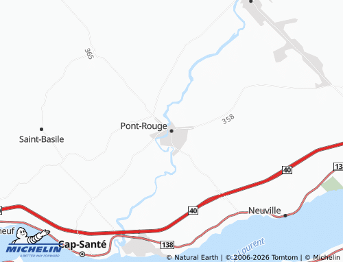 MICHELIN Pont-Rouge map - ViaMichelin