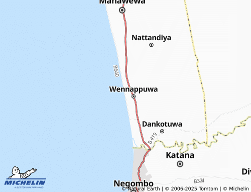 MICHELIN Ulhitiyawa West map - ViaMichelin