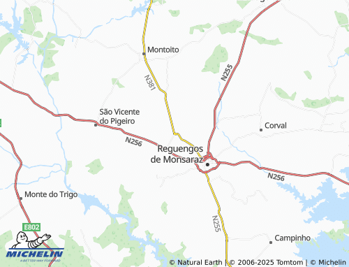 MICHELIN Caridade map - ViaMichelin