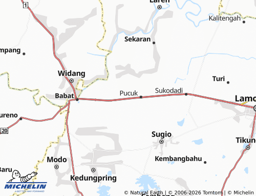 MICHELIN Moropelang map - ViaMichelin