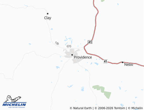 Mapa MICHELIN Providence - ViaMichelin