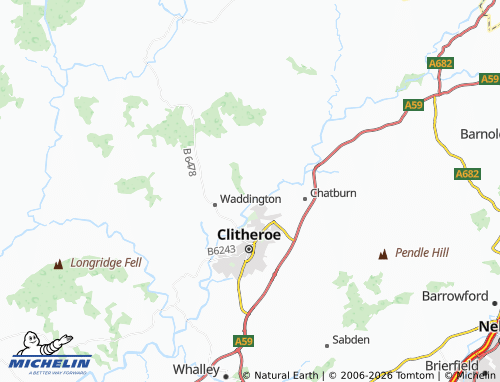 Carte MICHELIN West Bradford - ViaMichelin