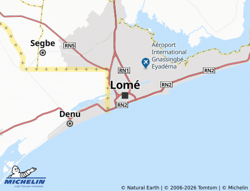 MICHELIN-Landkarte Lomé - ViaMichelin