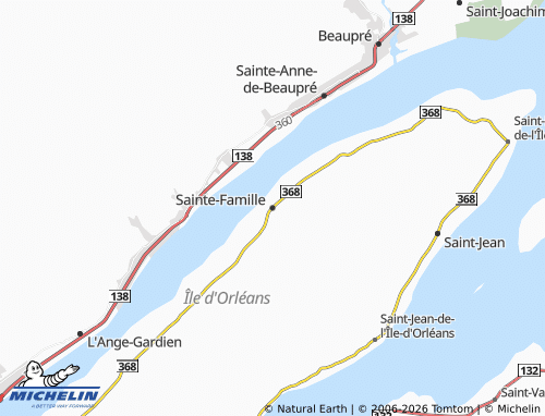 MICHELIN-Landkarte Sainte-Famille - ViaMichelin