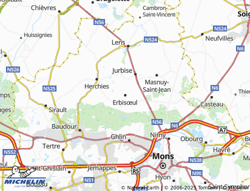 Mappa MICHELIN Erbisœul - ViaMichelin