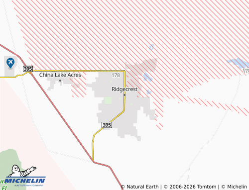 Mappa MICHELIN Ridgecrest - ViaMichelin