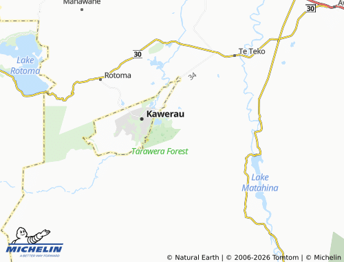 Mapa MICHELIN Putauaki - ViaMichelin