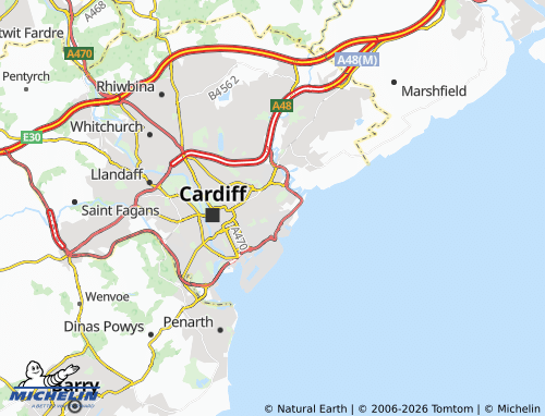 Mappa MICHELIN Tremorfa - ViaMichelin