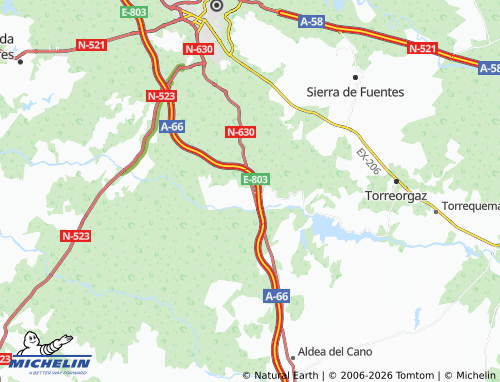MICHELIN Valdesalor map - ViaMichelin