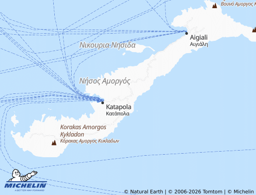 Carte MICHELIN Amorgos - ViaMichelin